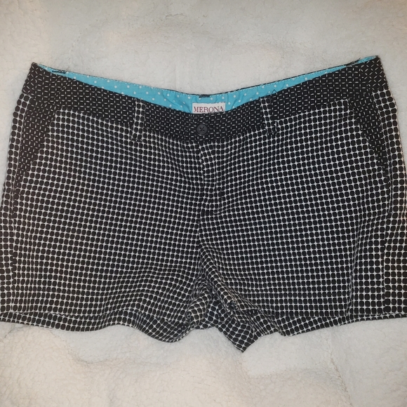 Merona size 12 Black and white shorts - Picture 1 of 4